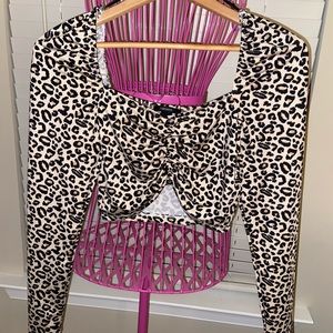 Leopard Print crop top